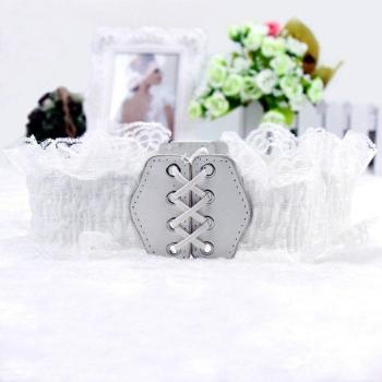 Ceinture élastique large blanche pour femmes