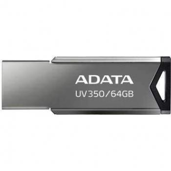 ADATA AUV350-64G-RBK UV350 USB-Stick (64 GB, USB 3.2, Gen1) silberfarben