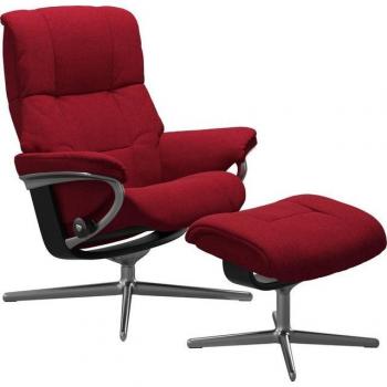 Stressless Mayfair Sitzecke – Set aus Relaxsessel & Hocker, S/M/L, Holzakzent Schwarz