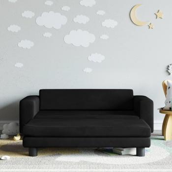 Aksomas Mini Sofa with Storage, Black, 100 cm × 50 cm × 30 cm