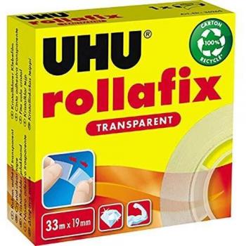UHU Klebefilm rollafix Transparent Nachfüllrolle 33mx19mm