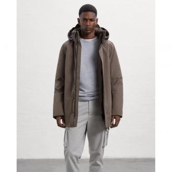 Abrigo Ecoalf Parko para hombre, poliéster reciclado (S)