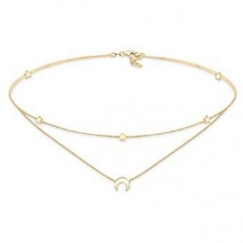 Astro Girocollo in Argento – Stella e Mezzaluna