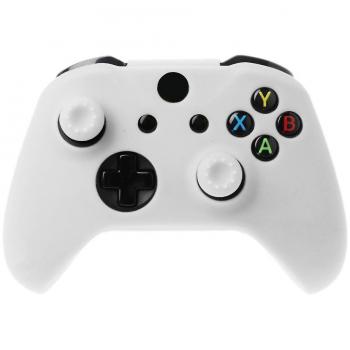 Coque Skin Xb One – Poignée d’onglet en silicone, finition blanche