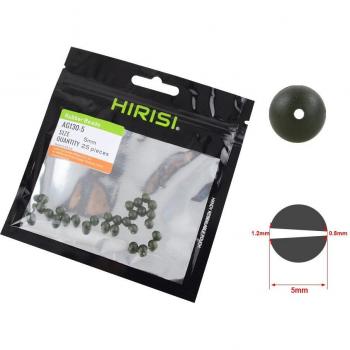 Cuentas de goma para aparejos de pesca, 25 piezas, verde suave