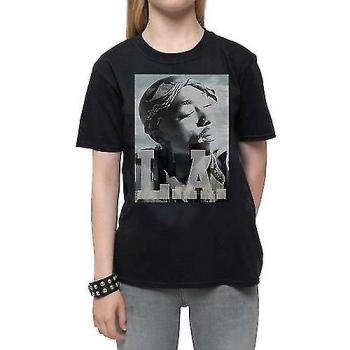 T‑Shirt Bambino 13‑14 LA Skyline in Cotone Nero