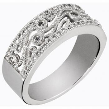 Bague 'Scarlett' en plata 58 blanco