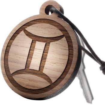 SchenkYOU Doppel-Engel Holzschlüsselanhänger