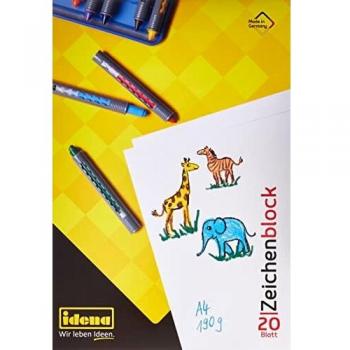 Idena Zeichenkarton, DIN A4, FSC® Mix , 20 Blatt, 190 g