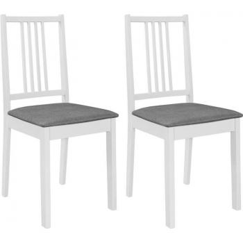 Set di Sedie Rilassamento Legno Bianco CDS021176
