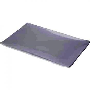 Lacor Premium Melamine Tray – 11×7 in., Frosted Glass Finish