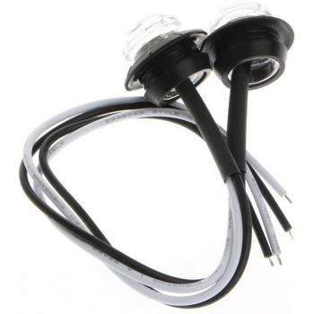 Indicadores LED redondos de 12V con 80 lúmenes para carro