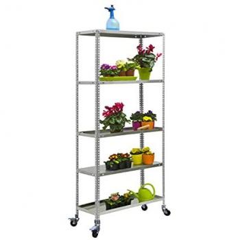 Simonrack Étagère Métallique 5 Plateaux – 187,5 × 90 × 50 cm