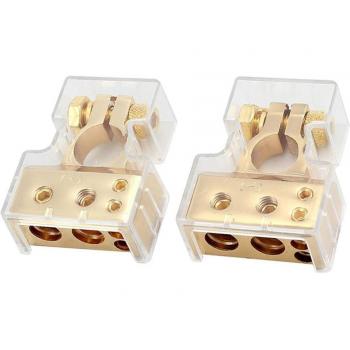 Terminales de Batería de Coche 2 Uds, Calibrador 0/4/8 Awg