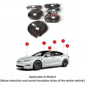 Kit de bandes d'isolation phonique pour portes Tesla Model Y – Coupe‑bis 2023