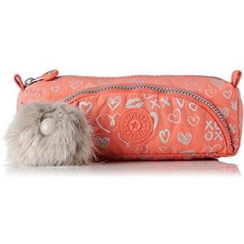 Kipling Hearty Pink Met Pencil Pouch, 22 cm, 1 liter, Multicolour