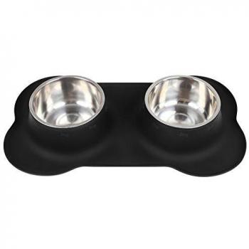 InnoGear Dog Bowls with Non-Slip Mat