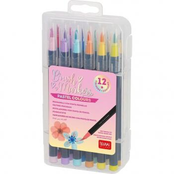 Legami Pinselstift LEGAMI Set mit 12 Pinselstiften Brush Markers PASTEL