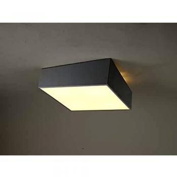 Mantra Mini Flush Ceiling Light 45cm Square, 5 x E27 (Max 20W), Silver, IP44