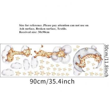 Autocollants muraux girafe pour chambre d'enfants et salon