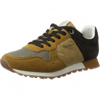 Pepe Jeans London Verona W Flash, Zapatillas Mujer, Tono Tobacco