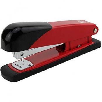 Agrafeuse de Bureau Dohe – Métal Noir/Rouge, jusqu’à 20 feuilles, 100 agrafes