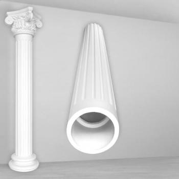 Set colonna rotonda scanalata 300mm N3330