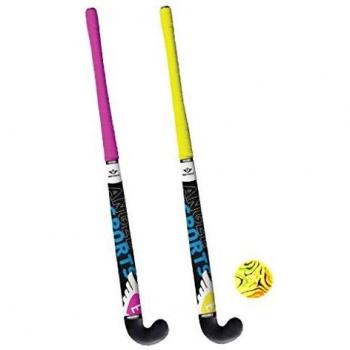 Paquete de Hockey para Niños: 2 Palos AK Sport + Pelota (84 cm)