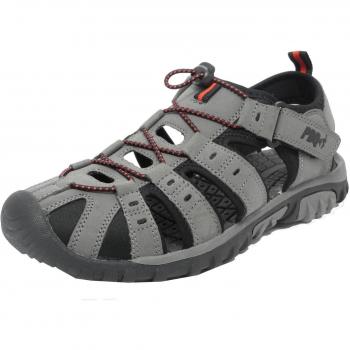 Sandales de randonnée PDQ Homme Nubuck Synthétique Gris/Rouge 9 UK