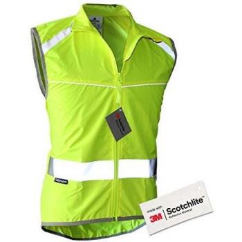 Salzmann 3M Reflex-Radweste (Gelb) – Luftdurchlässige Rücken-Tasche