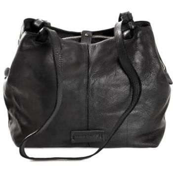 Harold's Submarine Black Leather Bag 31 cm