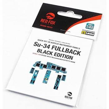 Red Fox 1/48 Su-34 Fullback Black Edition – Spezialkit Kitty Hawk