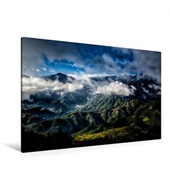 Wandkunst: Sapa Valley, 120 x 80 cm – Premium Textil-Leinwand