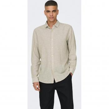 ONLY & SONS Chemise Fine à Tissu Lin
