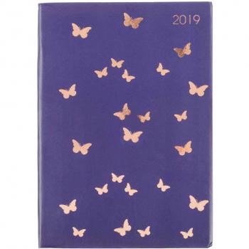Ryman Flexi Navy A5 Diary (Butterfly)