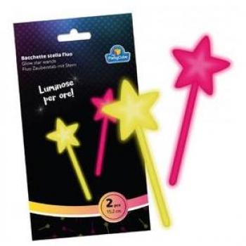 Duo de Varinhas Mágicas Luminosas com Estrelas