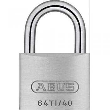 Candado Abus 64TI/20HB20 KA6205: Titanium, 20 mm, Llaves Iguales y Arco Largo