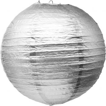 12-Pack 12 Silver Gold Paper Lanterns