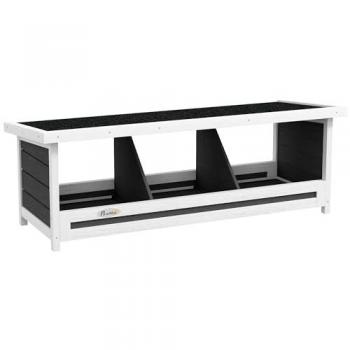 PawHut Nido Gallinero de Madera para Interiores y Exteriores