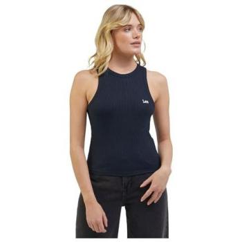 Donna top a coste nero Lee 112341592