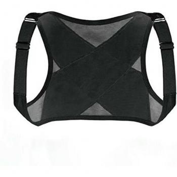 Corrector de postura con soporte de hombros, cinturón ajustable y ligero