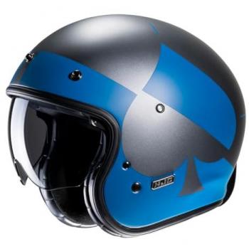 Casque Jet HJC V31 Kuz Bleu-Gris