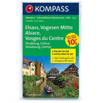 Elsass-Vogesen Wanderkarten-Set mit Aktiv Guide 1:50000