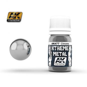 AK Interactive AK477 Chromfarbe XTREME METAL 30 ml