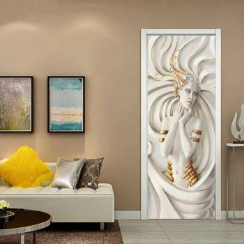Mural de Sala Medusa 3D – PVC Autoadhesivo e Impermeable (Juego de 2)