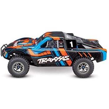 Traxxas Slash 4x4 Ultimate 1/10 BRUSHLESS iD TSM sans AQ/CHG 68077-4 (Orange)