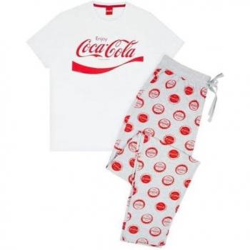 Conjunto de pijama con emblema Coca-Cola para hombre