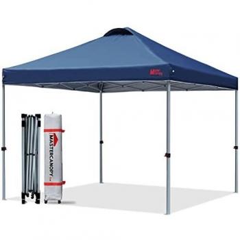 MasterCanopy Instant Canopy Tent with Roller Bag (3x3M, Navy Blue)