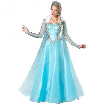 Disfraz de Princesa Elsa con Gafas Largas para Halloween 3XL