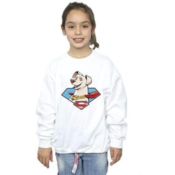 Girl's Krypto Swag Sweatshirt – White, 3-4 Years